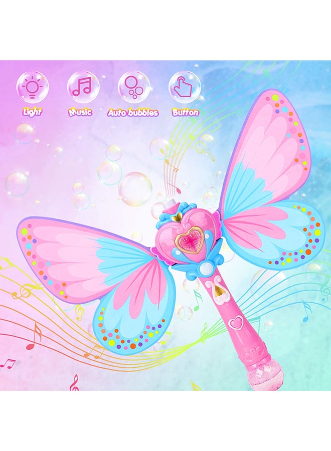 BUBBLE TOWN Butterfly Bubble Blower  (Pink) - Suitable for 3 years and above. 36 x 9.8 x 5.3cm - Image 4