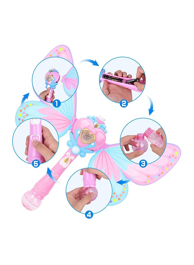 BUBBLE TOWN Butterfly Bubble Blower  (Pink) - Suitable for 3 years and above. 36 x 9.8 x 5.3cm - Image 5