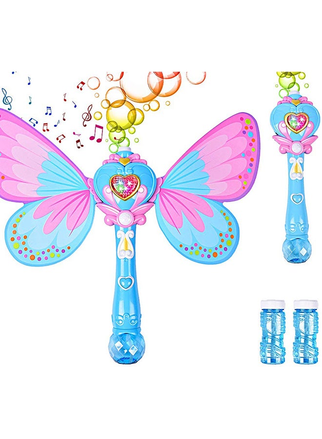 BUBBLE TOWN Butterfly Bubble Blower  (Blue) - Suitable for 3 years and above. 36 x 9.8 x 5.3cm - Image 3