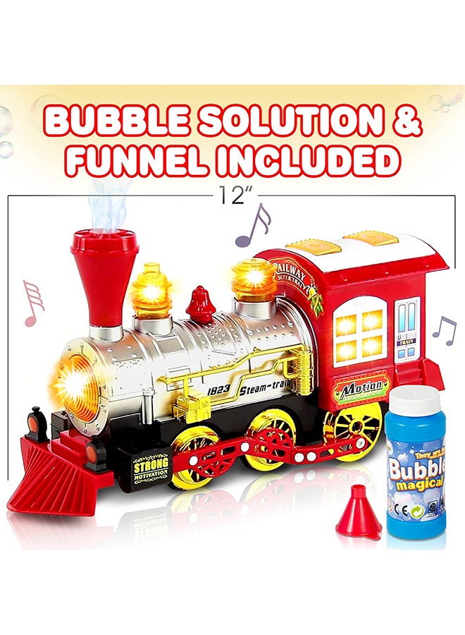 BUBBLE TOWN - Bubble Blowing Locomotive - Suitable for 4 years and above. 38 x 18.2 x 11.5cm - Image 1