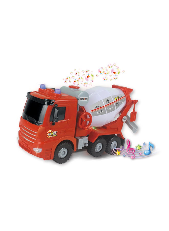 BUBBLE TOWN Bubble Blowing Cement Truck  - Suitable for 4 years and above. 40.5 x 20.2 x 13.2cm  - Image 3