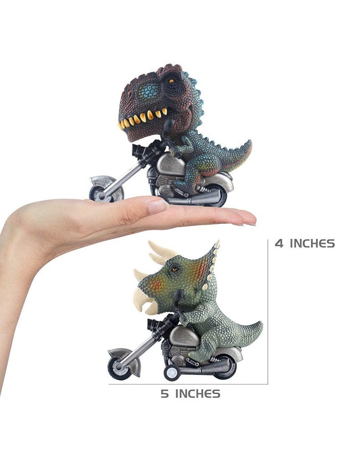 دينو مايت - Dino Biker Friction Powered Vehicle - Suitable for 3 years and above. 37.5 x 11.5 x 27.5cm - Image 1