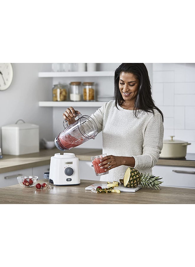 KENWOOD - Blender Smoothie Maker With Multi Mill (Grinder/Chopper), Ice Crush Function 1.5 L 300.0 W BLP05.150WH White - Image 1