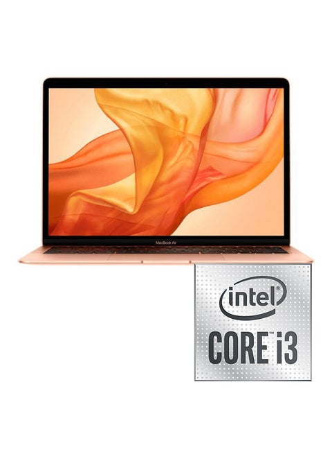 MacBook Air With 13.3-Inch Retina Display, Core i3 Processor/macOS/8GB RAM/256GB SSD/Intel Iris Plus Graphics With English Keyboard 2020 Gold English Gold