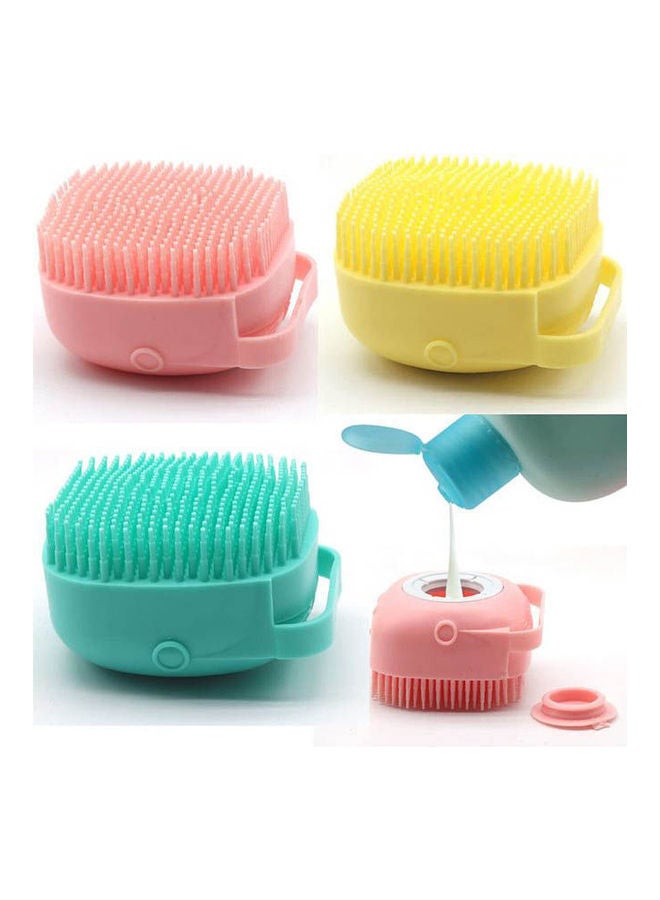 Generic Silicone Shower Brush With Soap Dispenser Multicolour  - Image 1