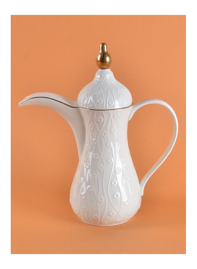 REEM Tea Pot With Lid White 1.3Liters - Image 2