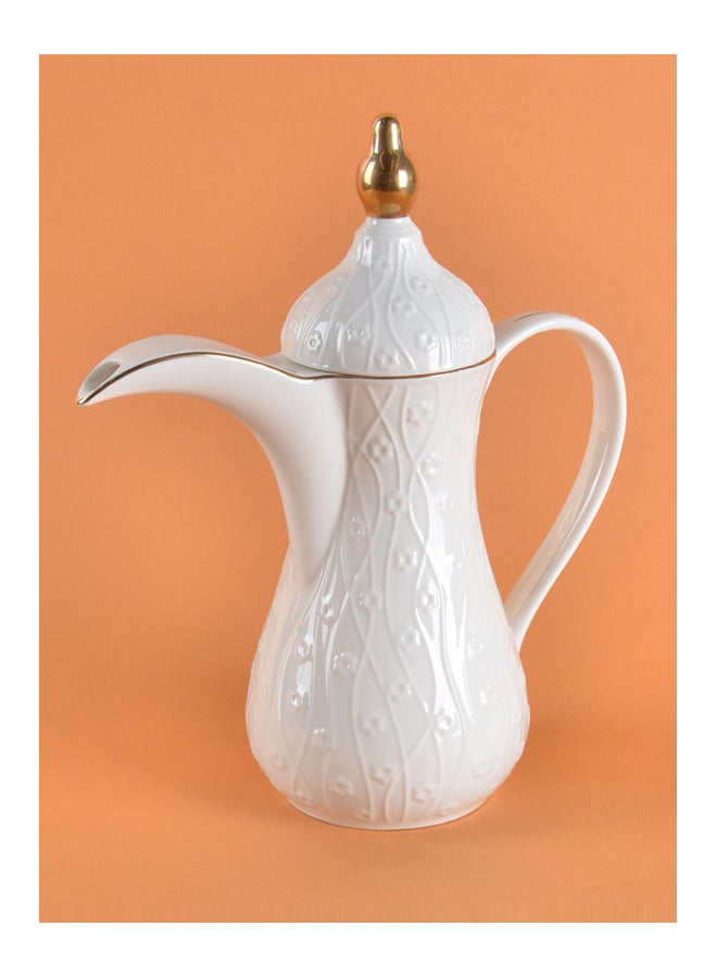 REEM Tea Pot With Lid White 1.3Liters - Image 3
