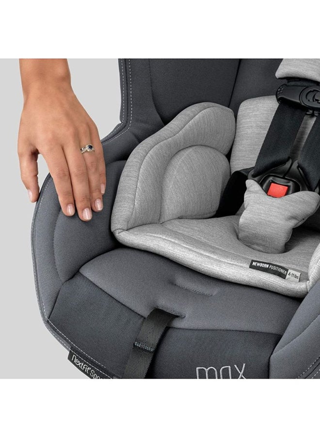 Chicco - NextFit Max ClearTex Extended-Use Convertible Car Seat 4-65 lbs/2-30 kg, Shadow - Image 1