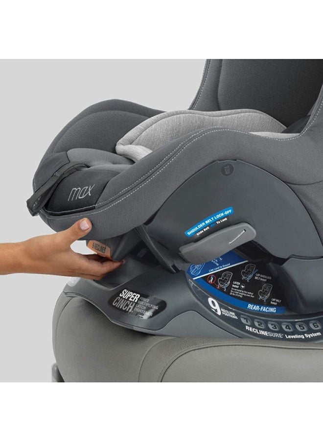 Chicco - NextFit Max ClearTex Extended-Use Convertible Car Seat 4-65 lbs/2-30 kg, Shadow - Image 1