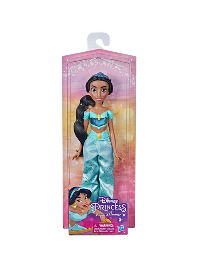 Disney Princess Royal Shimmer Jasmine Doll, Fashion Doll with Skirt and Accessories - Image 2