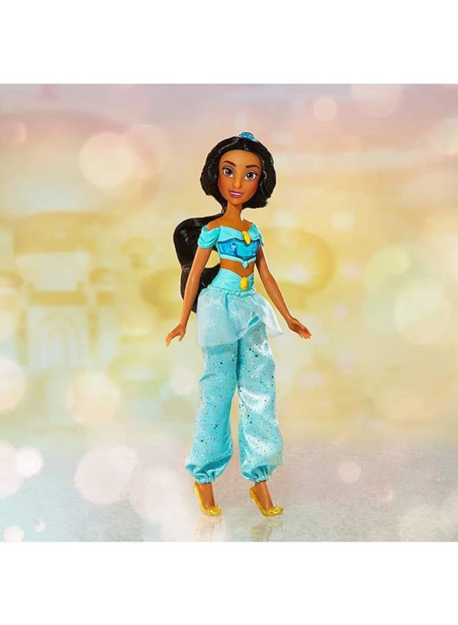 Disney Princess Royal Shimmer Jasmine Doll, Fashion Doll with Skirt and Accessories - Image 4