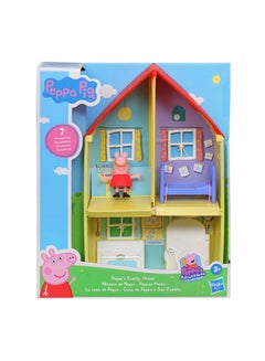 Peppa Pig Peppa  Peppa’s Adventures Peppa’s Family House Playset, Includes Peppa  figure and 6 Fun Accessories, Preschool Toy for Ages 3 and Up  - Image 1