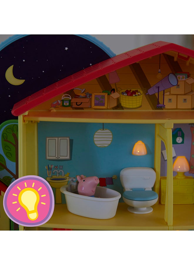 Peppa Pig Peppa  Peppa’s Adventures Peppa's Playtime to Bedtime House Toy, with Speech, Light, and Sounds, 3 Figures, 13 Accessories, Ages 3 and Up  - Image 4