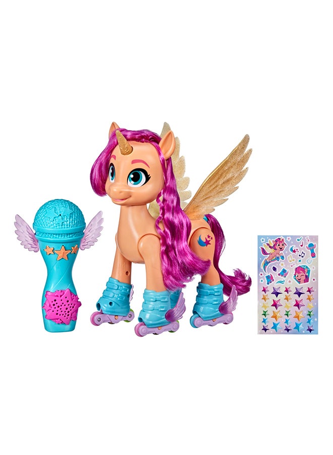 my little Pony - My Little Pony: A New Generation Movie Sing 'N Skate Sunny Starscout - Interactive 9-Inch Remote Control Toy with 50 Reactions, Lights - Image 1