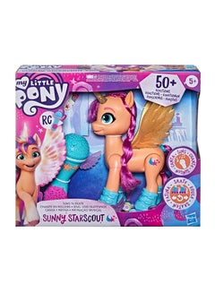 My Little Pony: A New Generation Movie Sing 'N Skate Sunny Starscout - Interactive 9-Inch Remote Control Toy with 50 Reactions, Lights