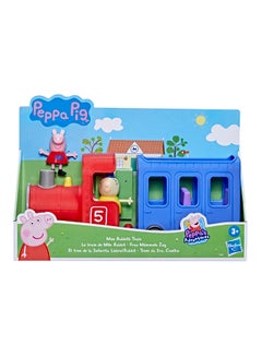 Peppa Pig Peppa  Peppa’s Adventures Miss Rabbit’s Train 2-Part Detachable Vehicle Preschool Toy: 2 Figures, Rolling Wheels, for Ages 3 and Up  - Image 1
