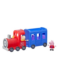 Peppa Pig Peppa  Peppa’s Adventures Miss Rabbit’s Train 2-Part Detachable Vehicle Preschool Toy: 2 Figures, Rolling Wheels, for Ages 3 and Up  - Image 3