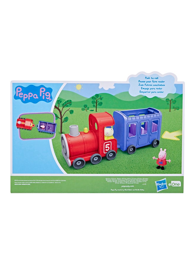 Peppa Pig Peppa  Peppa’s Adventures Miss Rabbit’s Train 2-Part Detachable Vehicle Preschool Toy: 2 Figures, Rolling Wheels, for Ages 3 and Up  - Image 2