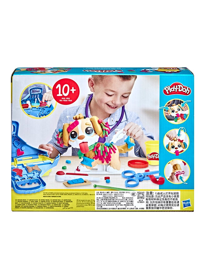 Play-Doh Care And Carry Vet Playset for Kids 3 Years and Up with Toy Dog, Storage, 10 Tools, and 5 Modeling Compound Colors, Non-Toxic  - Image 2