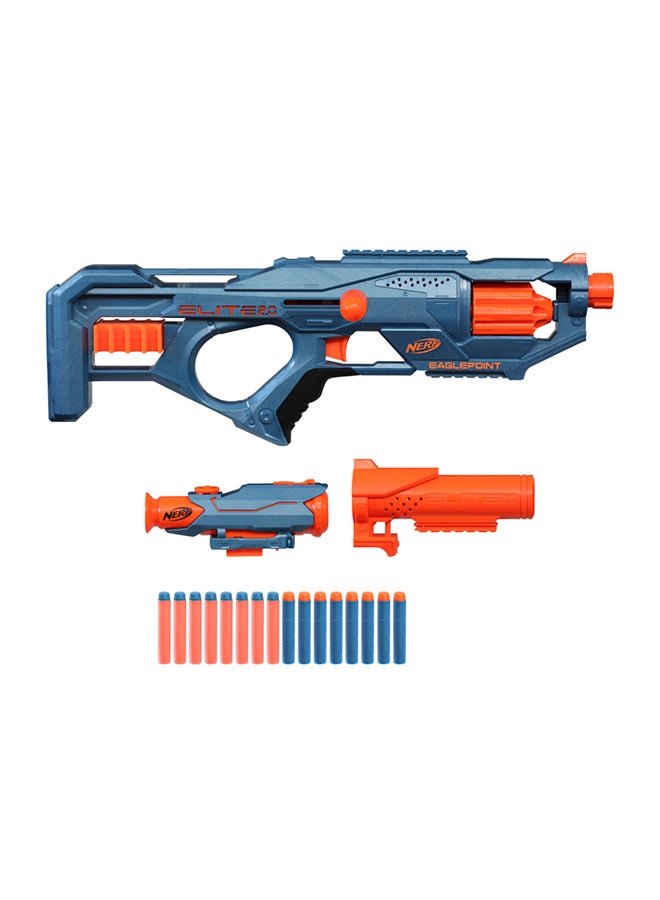 NERF - Nerf Elite 2.0 Eaglepoint RD-8 Blaster, 8-Dart Drum, Detachable Scope and Barrel, 16 Official Nerf Elite Darts, Bolt Action - Image 1