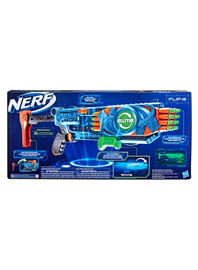 Nerf Elite 2.0 Flipshots Flip-16 Blaster with 16 Dart Barrels, 16 Nerf Elite Darts - v1648716610/N52801173A_2