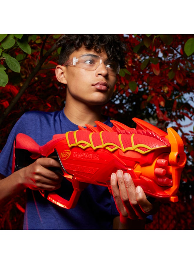 نيرف مسدس دراجون باور إمبرسترايك مستوحى من لعبة "Dungeons and Dragons" مع 8 أسهم بأسطوانة دوارة و16 سهم مسدس نيرف إيليت الرسمي وتخزين 8 أسهم - Image 5