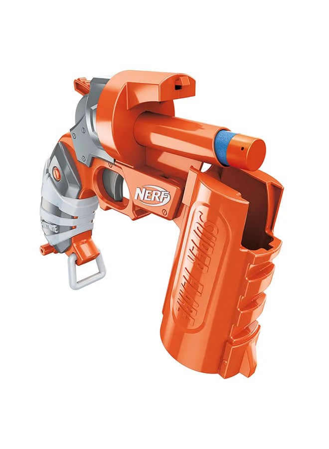 NERF Nerf Fortnite Flare Dart Blaster, Break-Open Dart Loading, Includes 3 Official Nerf AccuStrike Mega Darts, Pull-Down Priming Handle