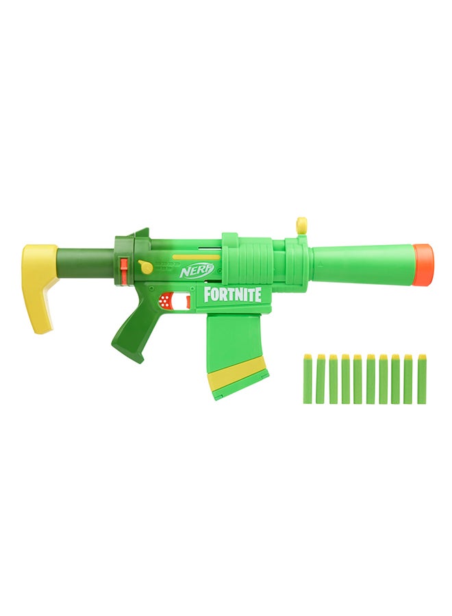 NERF - Fortnite SMG-Zesty Elite Dart Blaster Removable Stock And Barrel Removable 10-Dart Clip - Image 1