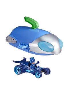 PJ Masks 2-in-1 HQ Playset, Headquarters and Rocket Preschool Toy for Kids Ages 3 and Up, Includes Catboy Action Figure and Cat-Car Vehicle - v1648716616/N52801472A_3