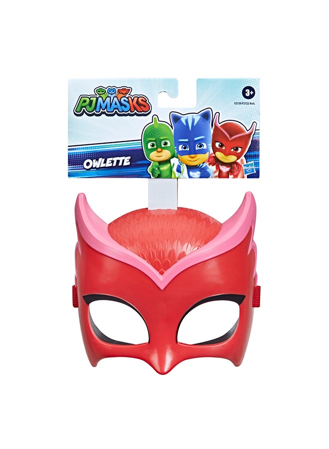 PJMASKS Hero Mask (Owlette) Preschool Toy, Dress-Up Costume Mask  - Image 1