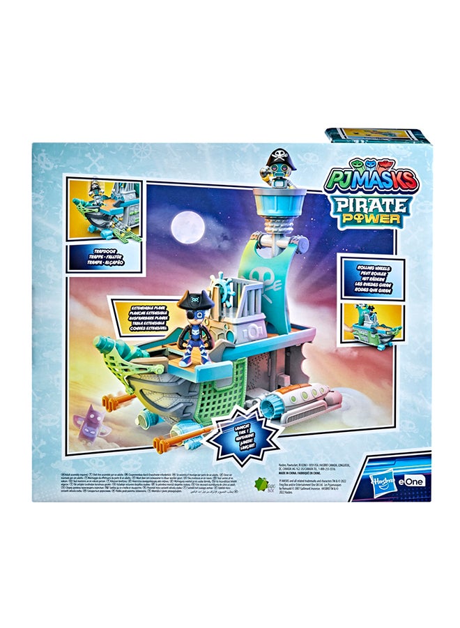 PJMASKS - PJ Masks Sky Pirate Battleship Preschool Toy, Vehicle Playset with 2 Action Figures, Projectile Launchers, and More for Ages 3 and Up - Image 1