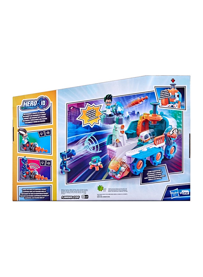 PJMASKS - Romeo Bot Builder Preschool Toy, 2-in-1 Romeo Vehicle and Robot Factory Playset with Lights and Sounds - Image 1