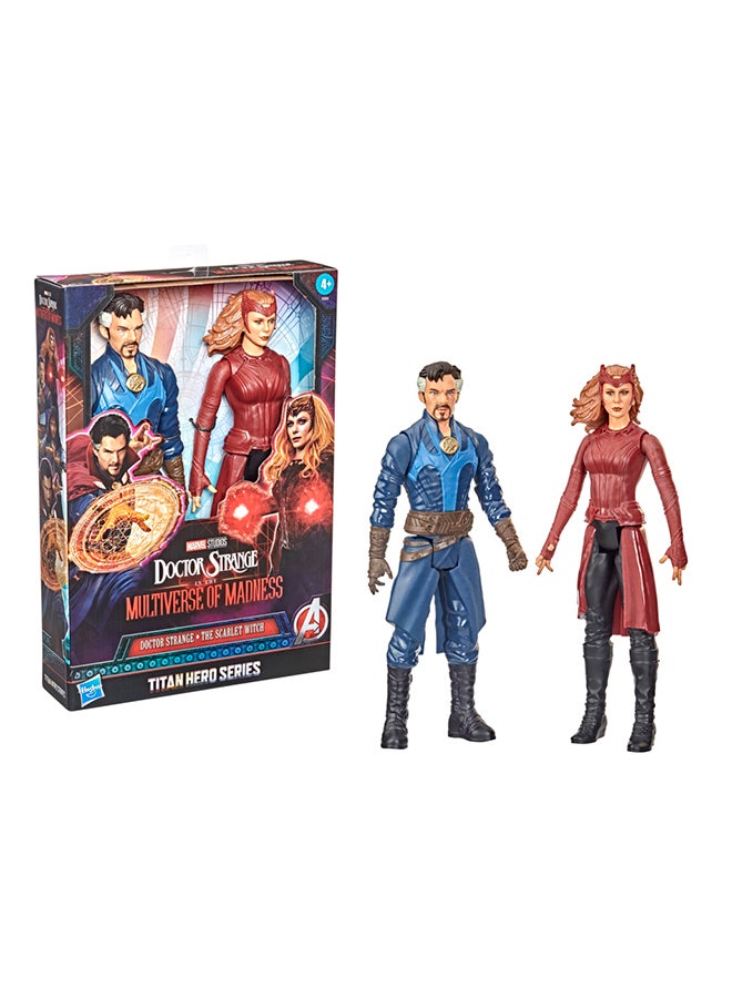 سلسلة Marvel Avengers Titan Hero Series Doctor Strange in the Multiverse of Madness Toys، Doctor Strange The Scarlet Witch بمقياس 30.48 سم، عبوتان من قطعتين - v1648716621/N52801484A_1