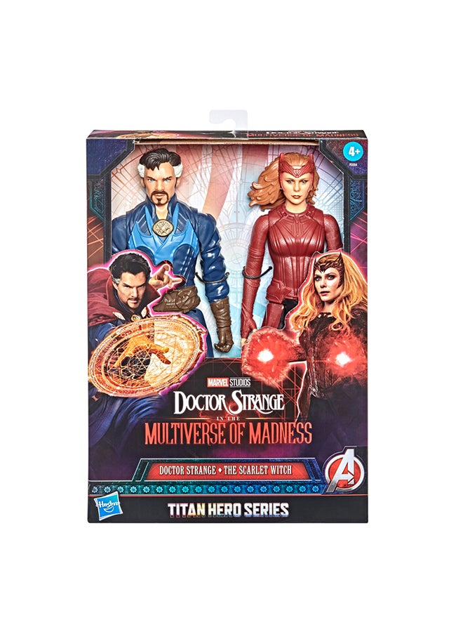 سلسلة Marvel Avengers Titan Hero Series Doctor Strange in the Multiverse of Madness Toys، Doctor Strange The Scarlet Witch بمقياس 30.48 سم، عبوتان من قطعتين - v1648716622/N52801484A_2