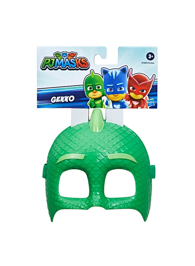 PJMASKS PJ Masks Hero Mask (Gekko) Preschool Toy, Dress-Up Costume Mask for Kids Ages 3 and Up  - Image 1