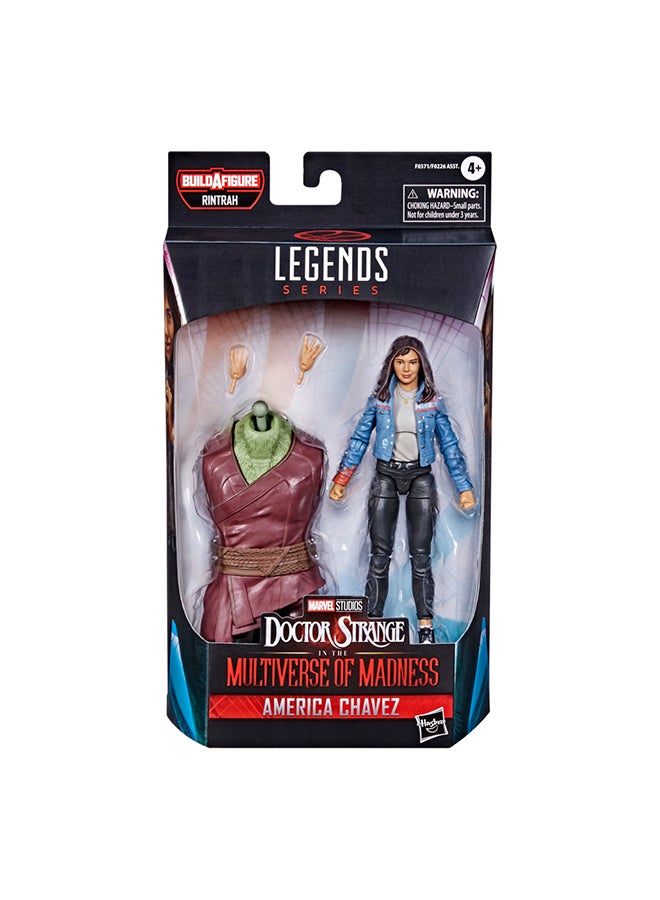 MARVEL - Marvel Legends Series Doctor Strange in the Multiverse of Madness 6-inch Collectible America Chavez Marvel Cinematic Universe Action Figure Toy, 2 Accessories and 1 Build-A-Figure Part - Image 1