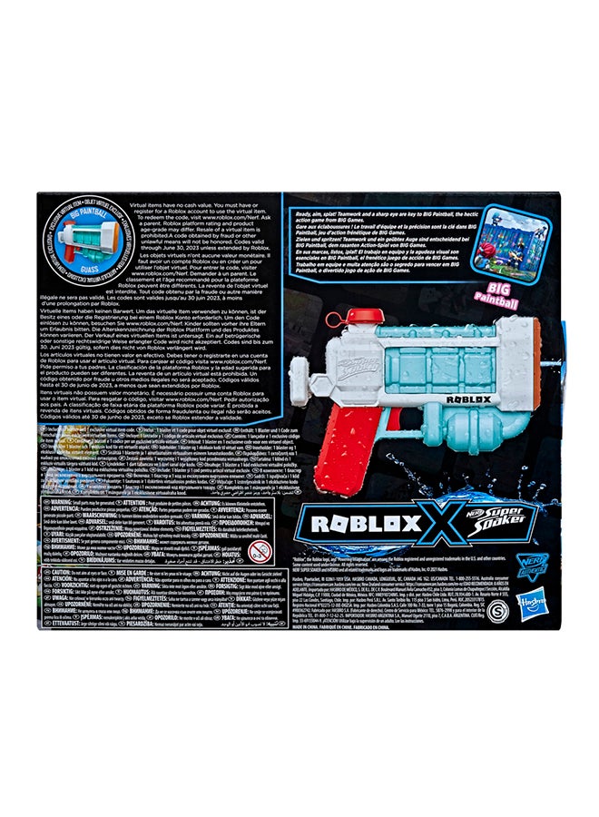 NERF - Nerf Super Soaker Roblox BIG Paintball!: Guass Water Blaster, Includes Code to Redeem Exclusive Virtual Item, Trigger Pull Soakage - Image 1