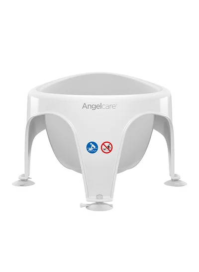 Angelcare Ergonomic Bath Ring For Large Bath Or Shower, Light Aqua, Pleasantly Soft Seat