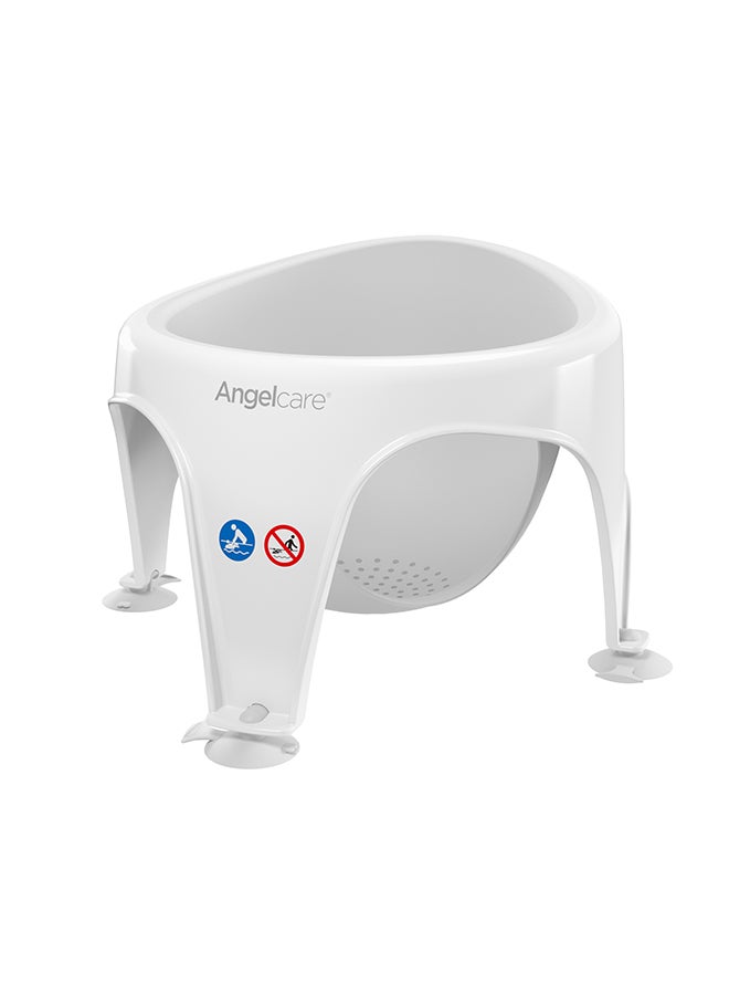 Angelcare Ergonomic Bath Ring For Large Bath Or Shower, Light Aqua, Pleasantly Soft Seat  - Image 2