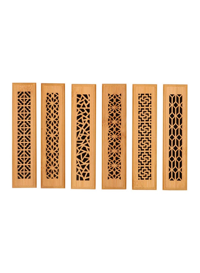 Bakhoor BoSidin - Wooden Incense Burner with Cambodian Oud Incense Sticks in Gift Box Brown 125grams - Image 1