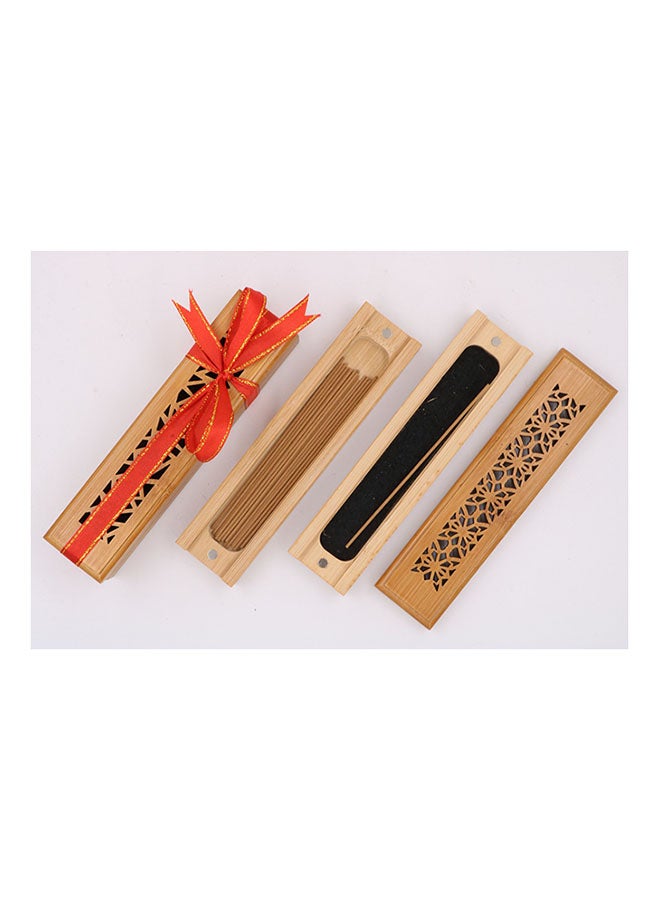 Bakhoor BoSidin 20 Piece -Oud Bakhoor Incense Sticks With Wooden Burner Brown 93grams - Image 2