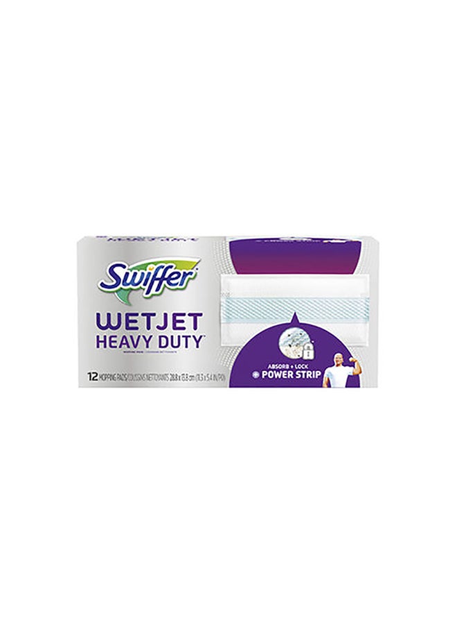 Swiffer 12-Ct Wet Jet Hd Extra Power Refill Pads Purple/Blue/White 9x11.4x5.5inch  - Image 1