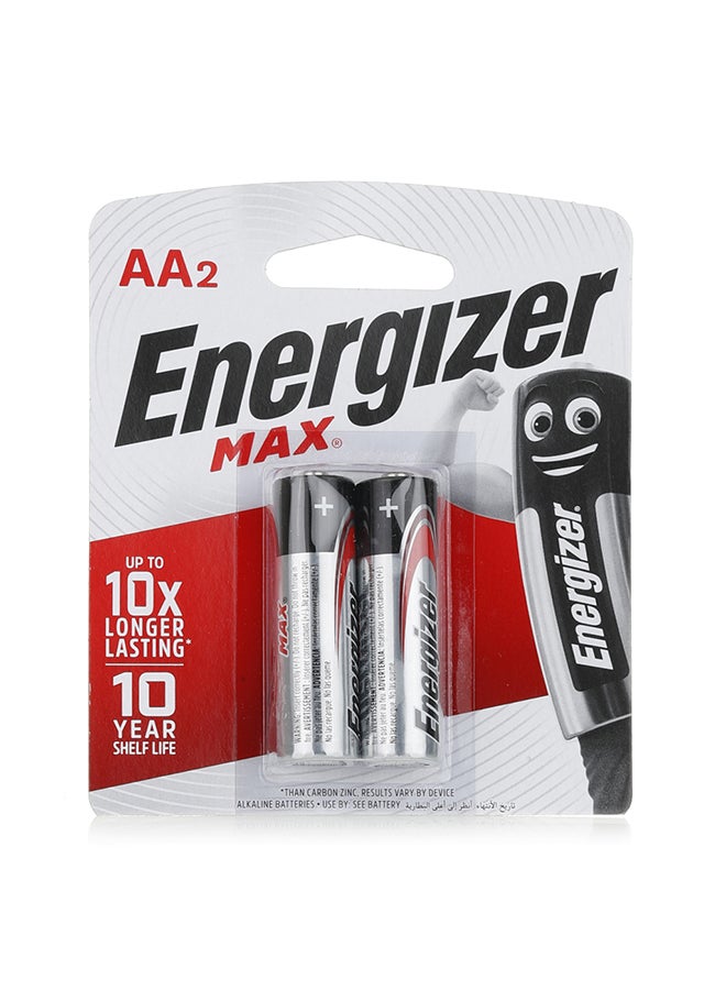 Energizer 2-Pack Of Alkaline Max Power Seal AA Batteries Multicolour - Image 1