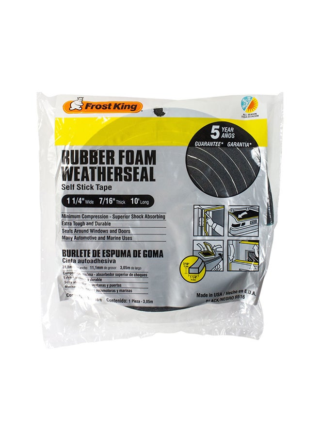 Frost King - High Density Foam Tape Black - Image 1
