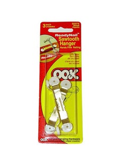 OOK 3-Pack 20 Lb. Steel Sawtooth Ring Hangers Silver  - Image 1