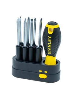 Stanley 9-Way Screwdriver Silver/Black/Yellow  - Image 3