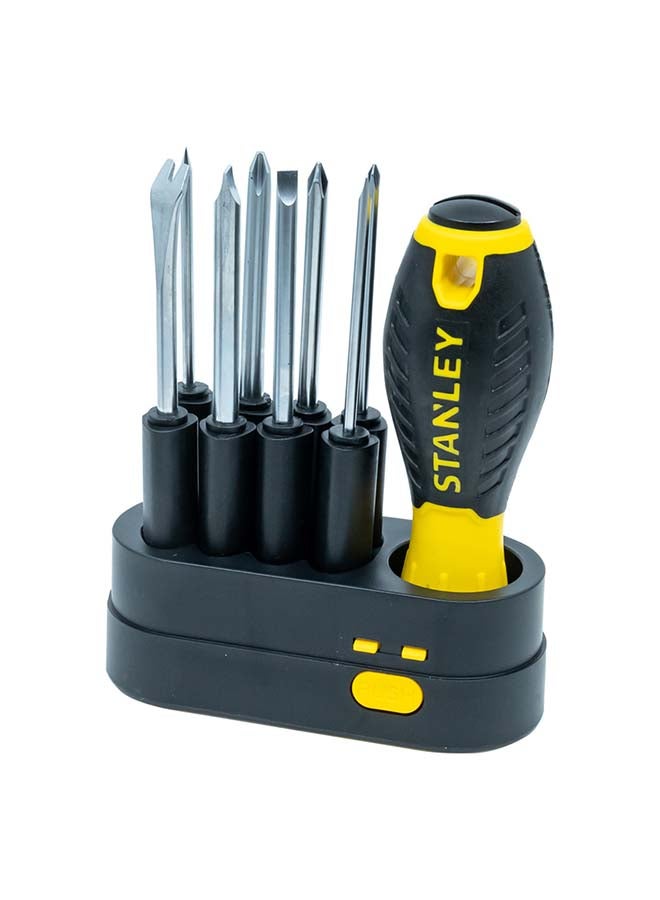 Stanley 9-Way Screwdriver Silver/Black/Yellow  - Image 3