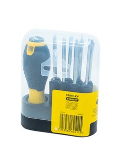 Stanley 9-Way Screwdriver Silver/Black/Yellow  - Image 2