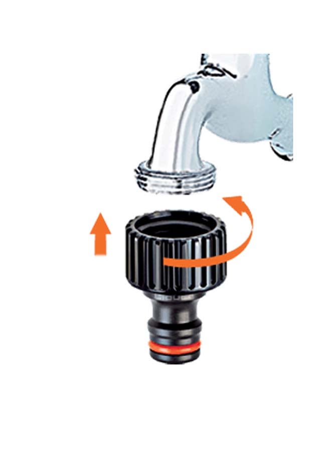 Claber Threaded Tap Connector Black/Orange 10grams  - Image 2