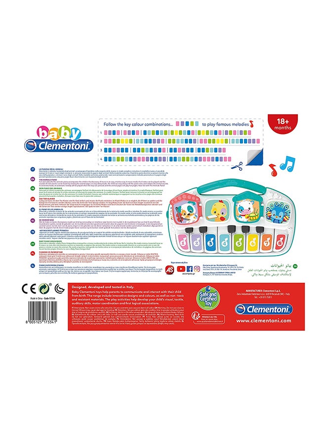 Clementoni Baby Animal Piano Battery Operated 6.00x32.00x24.00cm  - Image 3